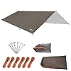 Unigear camping tentzeil, tarp voor hangmat, kampeertent tarp,300cmx300/400/500cm, regenbescherming, zonwering voor…