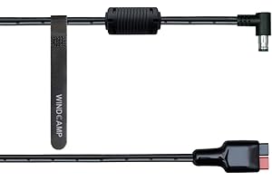 PQIQP WINDCAMP DC Power Cable Compatible with YAESU FTX-1F with Ferrite Core, 3.28FT Length, AWG18 (FTX-1-AP)