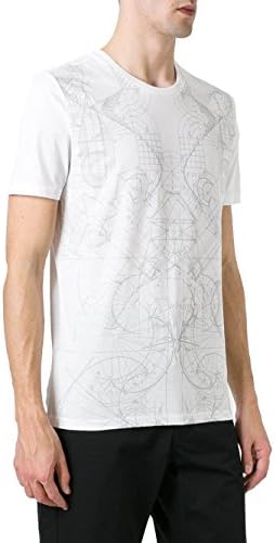 Diesel Black Gold Men's 00Sye1bgtik100 White Cotton T-Shirt