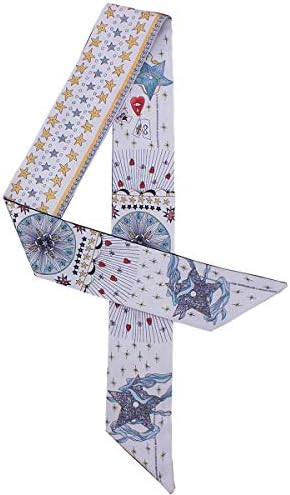 Tarot Series Double-Side Printed Bag Handle Scarf Small Ribbon Variety Scarf Gilrs Hair Head Band