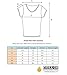 OSSAMI PM Women Junior Basic Round Cotton Neck Top T-Shirt-BLACK-S