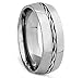 NYCJewelrydesign 3 Pieces Men's and Women's, His & Hers, 925 Genuine Solid Sterling Silver & 8MM Titanium Band with Rope Twist Engagement Matching Wedding Ring Set