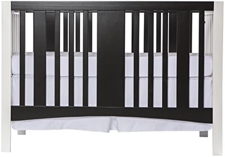 Dream On Me Havana 5 in 1 Convertible Crib, Black and White