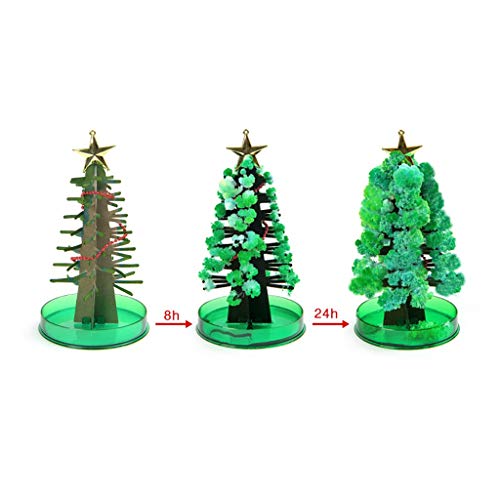 Kasien Paper Tree Flowering Toy Magic Growing Paper Christmas Tree Creative Birthday Gift Educational Novelty Games Toy Holiday Decoration