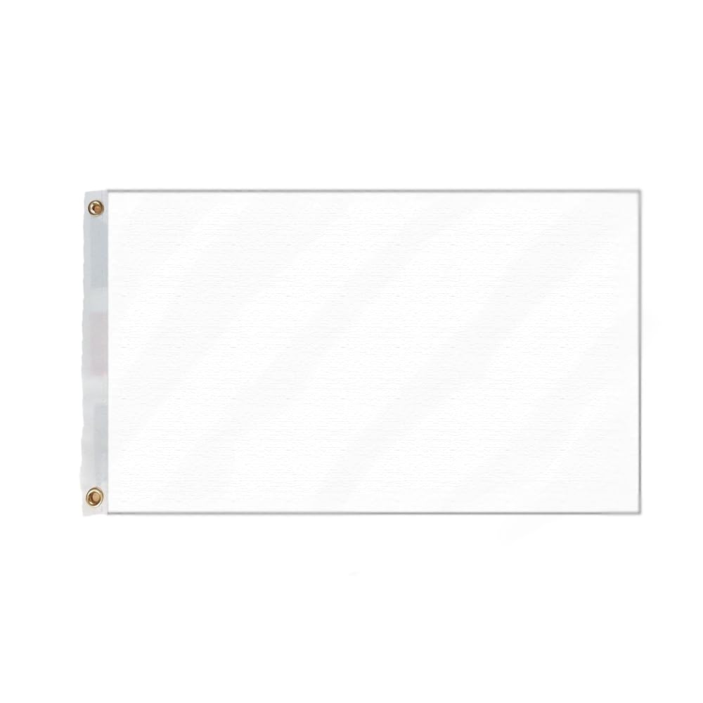 Flagmax Plain white Flag 5ft x 3ft (90cm x 150cm)