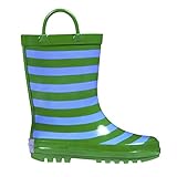 RanyZany Boys Super Stripes Rain Boot