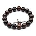 Zen Dear Unisex Natural Rosewood Prayer Beads Buddha Buddhist Prayer Meditation Mala Necklace Bracelet (12mm 17 beads)