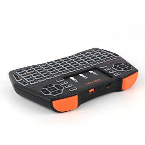 Click Here to See More Images Viboton 2.4GHz Backlit Mini Wireless Keyboard with Mouse Touchpad Rechargeable Combos for PC, Pad,laptop,Projector,TV Box and More Device.