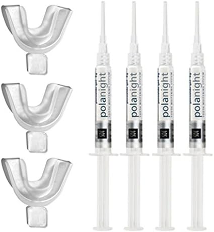 Whitening oral care Gel+Trays!!! Polanight 22% 4 Syringes of Teeth Whitening/Bleaching Gel + Trays