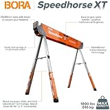 BORA Speedhorse XT Sawhorse Pair PM-4550T 30-36 in Height Adjustable view 2