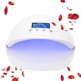 KUNIDE 54W UV LED Nail Lamp Dryer for Fingernail & Toenail Gel Nail Polishes Professional Nail Dryer with Sensor and 4 Timer Settings – White