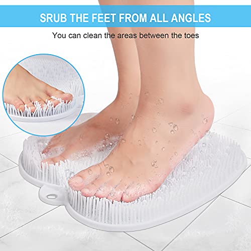 BESKAR Shower Foot Scrubber XL Larger Size Mat With NonSlip Suction