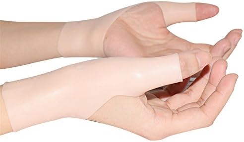 Wrist Support Brace Soft SEBS Gel Stabilize and Protect Wrist Joint Prevent Spasm for Exercising 2 Pieces (1 Pair) (Skin with Holes)