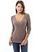 PattyBoutik Women's Ribbed V Neck Zip Embellished Sweater