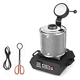 OrangeA 3KG Gold Melting Furnace 1150℃/2102 ℉Digital Melting Furnace Machine 2100W Casting Refining Precious Metals Gold Silver Tin Aluminum