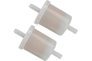 Harbot 5/16" Inline Fuel Filter for Kubota 12581-43012 BX25 ZD21 BX2360 BX2370 BX23 BX24 BX23D BX2660 BX24D BX25 BX2660D BX2670 BX2350 BX2200 BX2230 ZD25 Lawn Tractor Mowers (2 Pack)