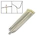 PZRT 12pcs Self Threading Needles Household Sewing Accessories DIY Tools Double Hole Easy to Thread Handmade Needle for Elderly Blind