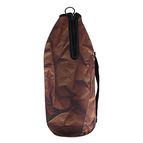 Mancave "paper bag"  bottle holder, 40-ounce, black