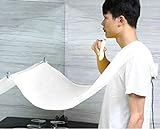 Beard Catcher Apron Beard Cape Bib and Beard Shaping Tool for Shaving Trim Shave Apron Bib For Men No Mess (white)