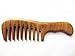Myhsmooth Gs-2w-wt Wide Tooth Wood Handmade Natural Green Sandalwood No Static Comb with Aromatic Scent for Detangling Curly Hair and Gift -Made of a Whole Piece of Green Sandalwood, Not Mosaic(6.9