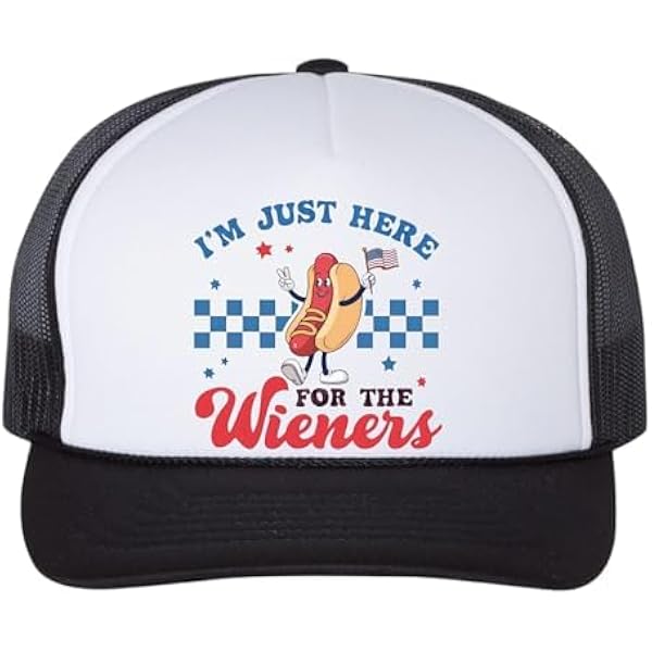 Just here for the wieners… 
Wienerschnitzel Trucker Hat Just Here For The Wieners Trucker Hat | Postmates main image 3
