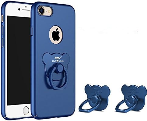 iPhone 7 Case Netcosy Ultra Thin Hard PC Back Case Battery Cover For Apple iPhone7 4.7" With 2 Kickstands (Bear Blue)
