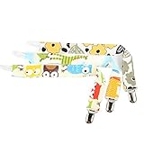 ilovebaby Pacifier Clip 2-Sided Design, Pacifier Holder for Girls and for Boys Unisex.Pack of 3