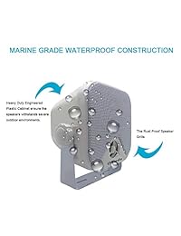 Herdio Marine   Receptor de medios digitales estéreo, impermeable, Bluetooth, 4"