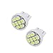 Lumenon T10 Wedge 8SMD 5050 White 6000k 6k LED Light bulbs W5W 2825 158 192 168 194 (50 pcs, white)