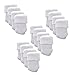 TEKEFT 16pcs White Color Knitting Wool Furniture Socks/Chair Leg Floor Protector (16 White)