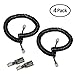 YOLISTIC (Value Pack of 2) Telephone Handset Cord Black & Phone Cord Detangler