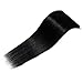 100% Real Remy Clip in Human Hair Extensions #1 Jet Black 16-22inch Grade AAAAA Natural Hair Full Head Standard Weft 8 Pieces 18 Clips Long Straight for Women Fashion 16