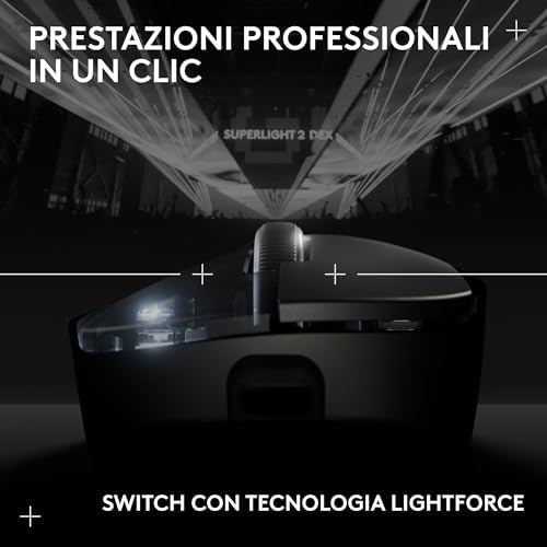 PRO X SUPERLIGHT 2 DEX LIGHTSPEED mouse da gaming wireless