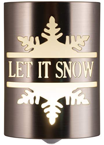 Lights by Night Holiday LED Night Light, Let It Snow, Dusk-to-Dawn, Christmas Home Décor, Designer, Lights by Night Holiday LED Night Light, Let It Snow, Dusk-to-Dawn, Christmas Home Décor, Designer,