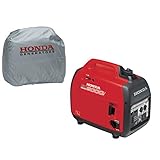 Honda EU2000i Super Quiet 2000W Generator with Inverter, Silver Storage Cover