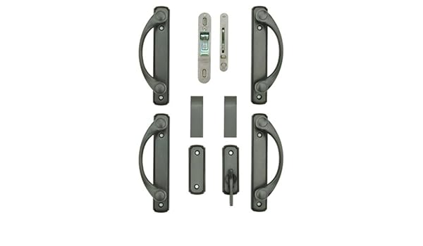 Andersen Newbury 4 Panel Gliding Door Hardware Set In Oil Rubbed