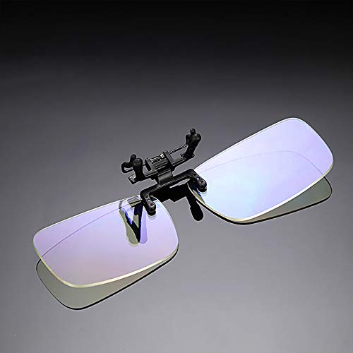 WETTSI Classic Blue Light Blocking Clipon Flipup Computer Glasses