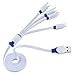 Multi USB Charging Cable,Znines 3.3Ft 4 in 1 Multiple USB Charger Cable Adapter Connector with Type C / 2 Micro USB Ports Compatible with Phone 7 7 Plus, Nexus 6P/5X, OnePlus 3, LG G5 and More