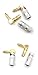 Ytuomzi 4PCS Right Angle Speaker Banana Plugs, 90Degree, 24K Gold Plated Audio Jack Connector, L Shape, 2 Black and 2 Red