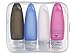 Vumos Large Leak Proof Travel Bottles. Set of 4-3.3 oz TSA Approved Refillable Squeezable Silicone Bottles with Clear EVA Toiletry Case - Mixed
