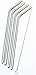 4 Bend Stainless Steel Straws Extra LONG fits 30 oz & 20 oz Yeti Tumbler Rambler Cups - CocoStraw Brand Drinking Straw (4 Bend Straws)