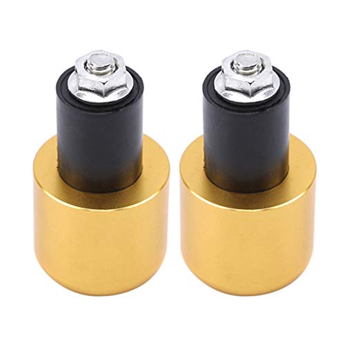 GUAngqi 2PCS/Set Portable Motorcycle Handlebar Grips Handle Bar Ends for Suzuki GSF 600 Bandit S-X 1995 1996 1997 1998 1999,Golden,Aluminum Alloy