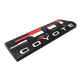 Black 5.0 COYOTE Fender Badge for Ford Mustang Door Metal Emblem Refiting Sticker Styling Racing Tuning Decal Cover