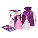 Bodybay Menstrual Cups Is Better Than Hands Down!Say Goodbye to Tampons.Choose Bodybay Cups for Menstrual(Set of 2 Cup,White and Pink) (Small)