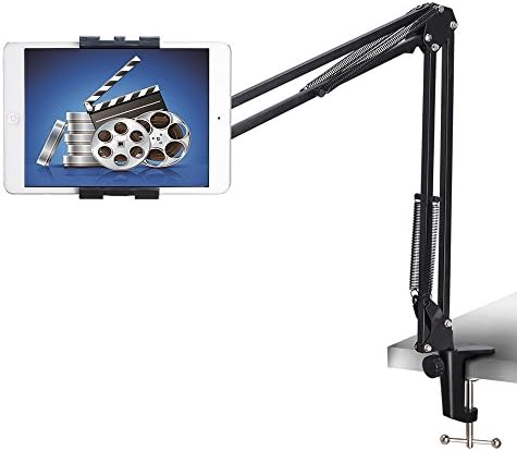 LONGKO Tablet Mount with Gooseneck Mobile Phone Holder With Adjustable Clamp Mount