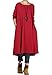 Mordenmiss Women's Knit Sweater Dress Baggy Flared Shift Pullover Style 1 Burgundy