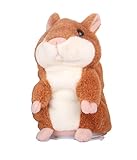 GAMT Talking Hamster Repeats What You Say for Boy and Girl Gift Brown