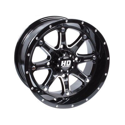 STI HD4 ATV/UTV Wheels - Gloss Black Machined / 14X7 4/110 5+2