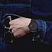 Vigor Rigger Mens Womens Ultra-Thin Watch Black Wristwatch for Men Classic Minimalist Design with Date Calendar Soft Leather Strap (dark grey)