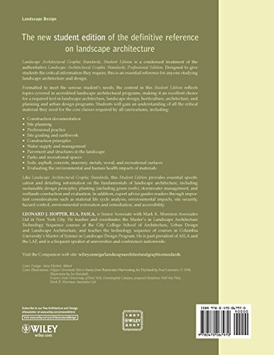 Landscape Architectural Graphic Standards (Ramsey/Sleeper Architectural Graphic Standards Series)